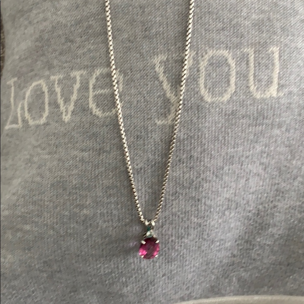 Pink topaz pendant